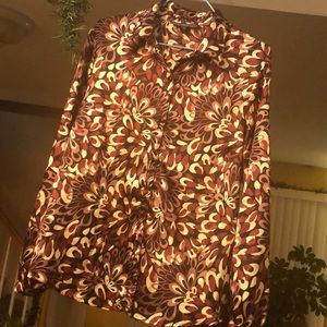 Elements Top blouse black & purple